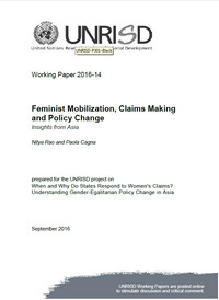 Feminist Mobilization, Claims Making and Policy Change: Insights from Asia